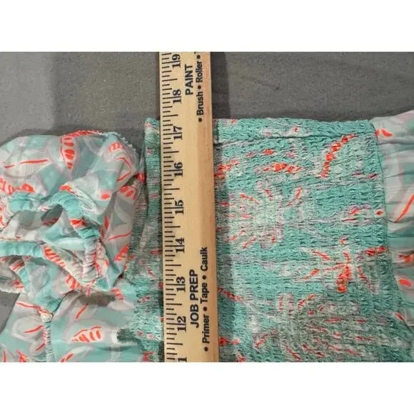 Vineyard Vines Cay Floral Smocked Midi Dress XL - Picture 3 of 10